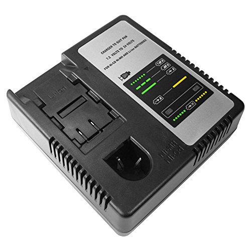 Universal Ni-MH Ni-Cd Li-Ion Akku Ladegerät 7,2V-24V Ladestation Schnellladegerät für Panasonic EY3653CQ EY3654 EY3790EY3654CQ EY3740B EY3790BEY3793 EY3793B EY3794B EY6100EY3795B EY3796 EY3796B EY6000EY4640LN1S EY6107 von Trade-Shop