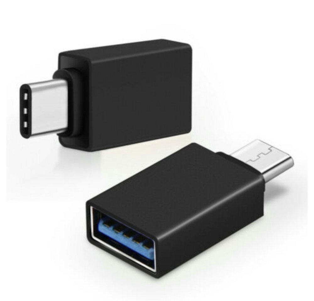 TradeNation Adapter USB C auf USB A 3.0 OTG USB-Stick für MacBook Samsung Buchse USB-Adapter USB-C zu USB 3.0 Typ A, Plug & Play OTG von TradeNation