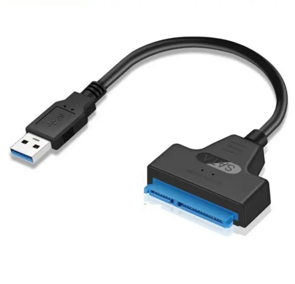 TradeNation USB 3.0 zu SATA Adapter Kabel für 2.5 Zoll HDD SSD Festplatten USB-Adapter SATA 22 Pin zu USB 3.0 Typ A, Plug & Play von TradeNation