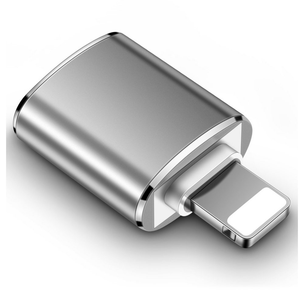 TradeNation USB A 3.0 auf Lightning Adapter OTG iPhone iPad USB-Stick Daten Laden Smartphone-Adapter Lightning zu USB 3.0 Typ A, Schnelles Laden, Plug & Play, USB 3.0 von TradeNation