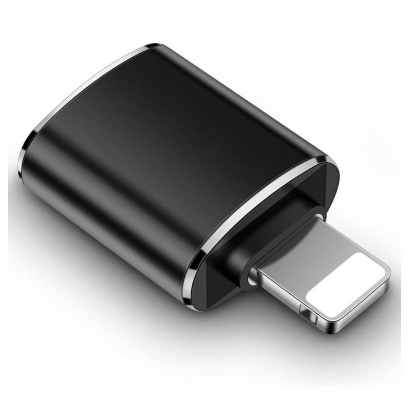 TradeNation USB A 3.0 auf Lightning Adapter OTG iPhone iPad USB-Stick Daten Laden Smartphone-Adapter Lightning zu USB 3.0 Typ A, Schnelles Laden, Plug & Play, USB 3.0 von TradeNation