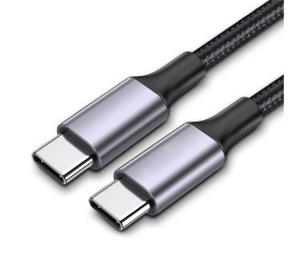 TradeNation USB C auf USB C Ladekabel 1m 2m Kabel Schnell 60W für Samsung Xiaomi USB-Kabel, USB-C, USB-C (100 cm), 5A, 60W von TradeNation