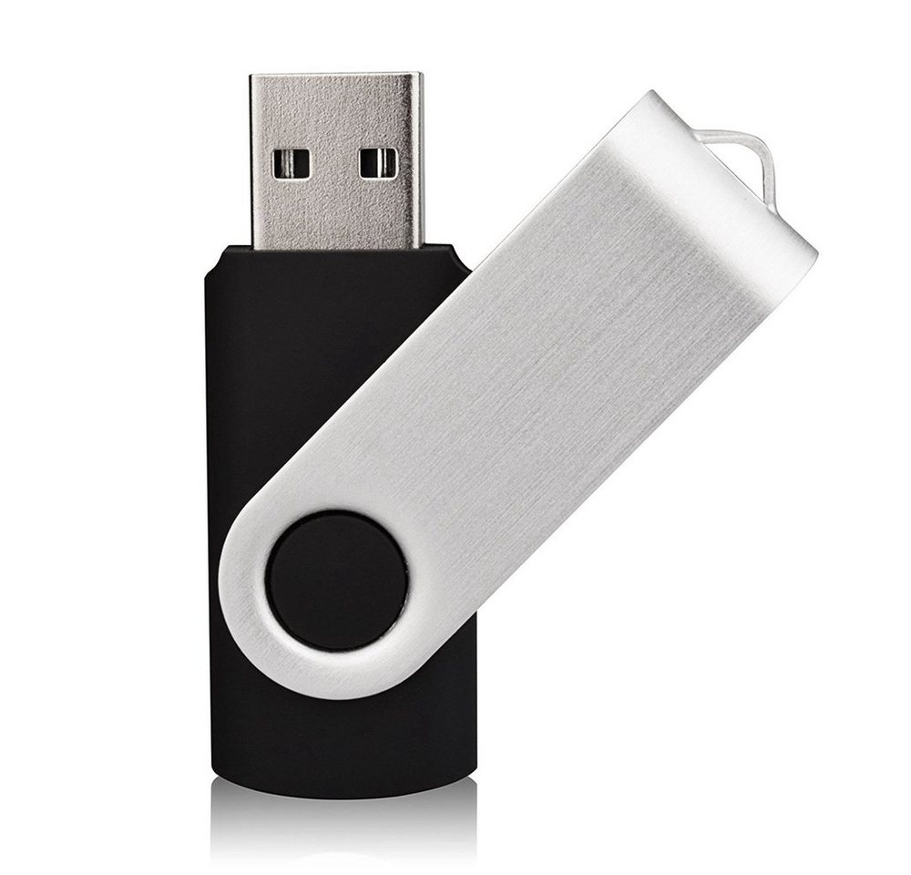 TradeNation USB Stick 32GB 64GB 128GB Speicherstick Memorystick Speicher Schwarz USB-Stick (USB 2.0, Lesegeschwindigkeit 100,00 MB/s, Plug & Play) von TradeNation