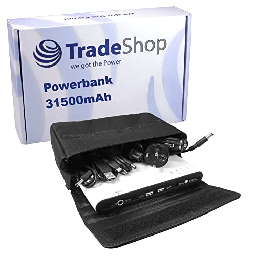 Universal Powerbank 31500mAh Externer Akku Batterie Zusatzakku für Acer Aspire Travelmate, Fujitsu-Siemens Lifebook Amilo, Panasonic Toughbook, IBM Lenovo Thinkpad Edge IdeaPad Universal Powerbank 31500mAh Externer Akku Batterie Zusatzakku für Acer Aspire Travelmate, Fujitsu-Siemens Lifebook Amilo, Panasonic Toughbook, IBM Lenovo Thinkpad Edge IdeaPad von TradeShop