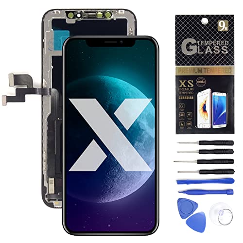 Tradebit - Display iPhone X | OLED-Technologie | Der Bildschirm unterstützt die 3D-Touch-Technologie | komplettes Kit einbaufertig von Tradebit