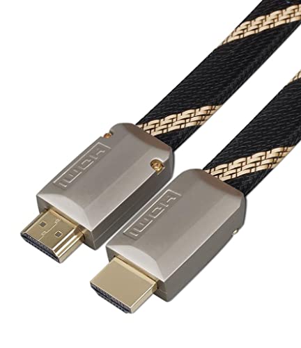 Tradebit - Highspeed HDMI Kabel 2m 4K@60Hz 18Gbps mit Ethernet, ARC, HDR, 3D, UHD Kompatibel mit HDMI 2.0/1.4, Blu-ray/PS4/PS5/Xbox Series X/Switch von Tradebit