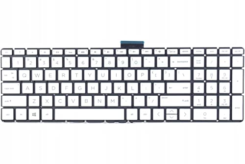 Tradebit - Tastatur für HP 15-cc 15-CD 15-bp Silber LED Hintergrundbeleuchtung QWERTY US von Tradebit