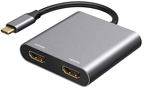 Tradebit - USB-C Hub I Adapter I 2X HDMI 4K I Aluminiumgehäuse I Plug & Play I Spiegelmodus I Kompatibel mit Laptop und PC Tradebit - USB-C Hub I Adapter I 2X HDMI 4K I Aluminiumgehäuse I Plug & Play I Spiegelmodus I Kompatibel mit Laptop und PC von Tradebit