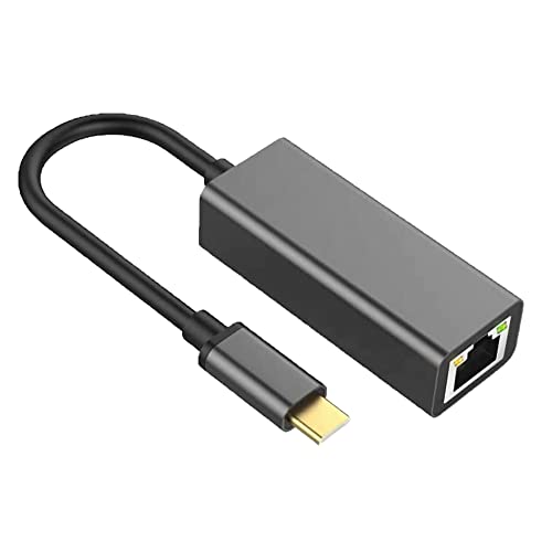 Tradebit - USB-C Hub I Adapter I LAN Ethernet RJ45 I Gigabit I 1000Mbps/1Gbps I aus Hochwertigem Aluminium I Kompakte Abmessungen I Kompatibel mit Tablets, Laptop und PC von Tradebit