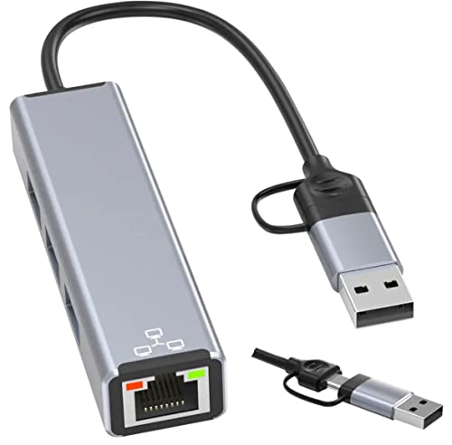 Tradebit - USB-C-Hub LAN USB 3.0 100 Mbit/s RJ45 Netzwerkkarte von Tradebit