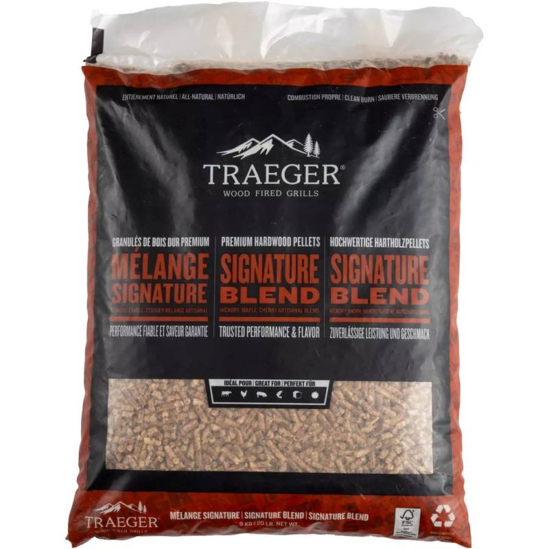 Hartholz Pellets SIGNATURE BLEND, 9kg, Brennstoff von Traeger
