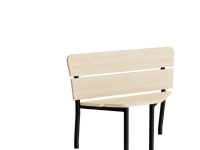 Sofa Pausa 551, hjørne, birkelaminat, alugråt stel Sofa Pausa 551, hjørne, birkelaminat, alugråt stel von Tranås Skolmöbler