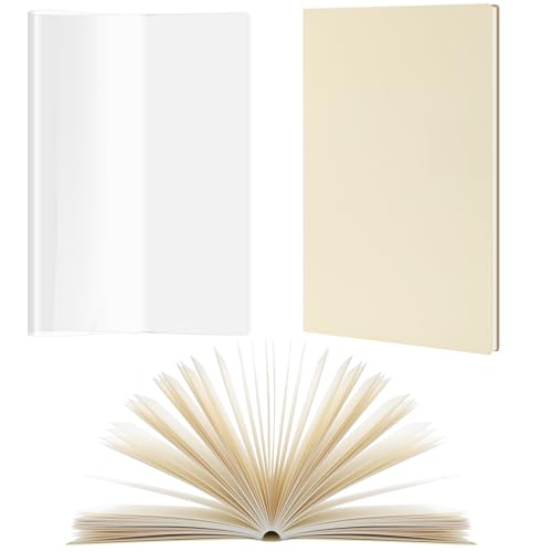 Trandraft A5 Notebook with Transparent Book 8.3 x 5.8 Inch Cover Beige Cover 200 Pages Horizontal Line Style Plastic Transparent Hardcover Journals for Work Note Taking Business Trandraft A5 Notebook with Transparent Book 8.3 x 5.8 Inch Cover Beige Cover 200 Pages Horizontal Line Style Plastic Transparent Hardcover Journals for Work Note Taking Business von Trandraft