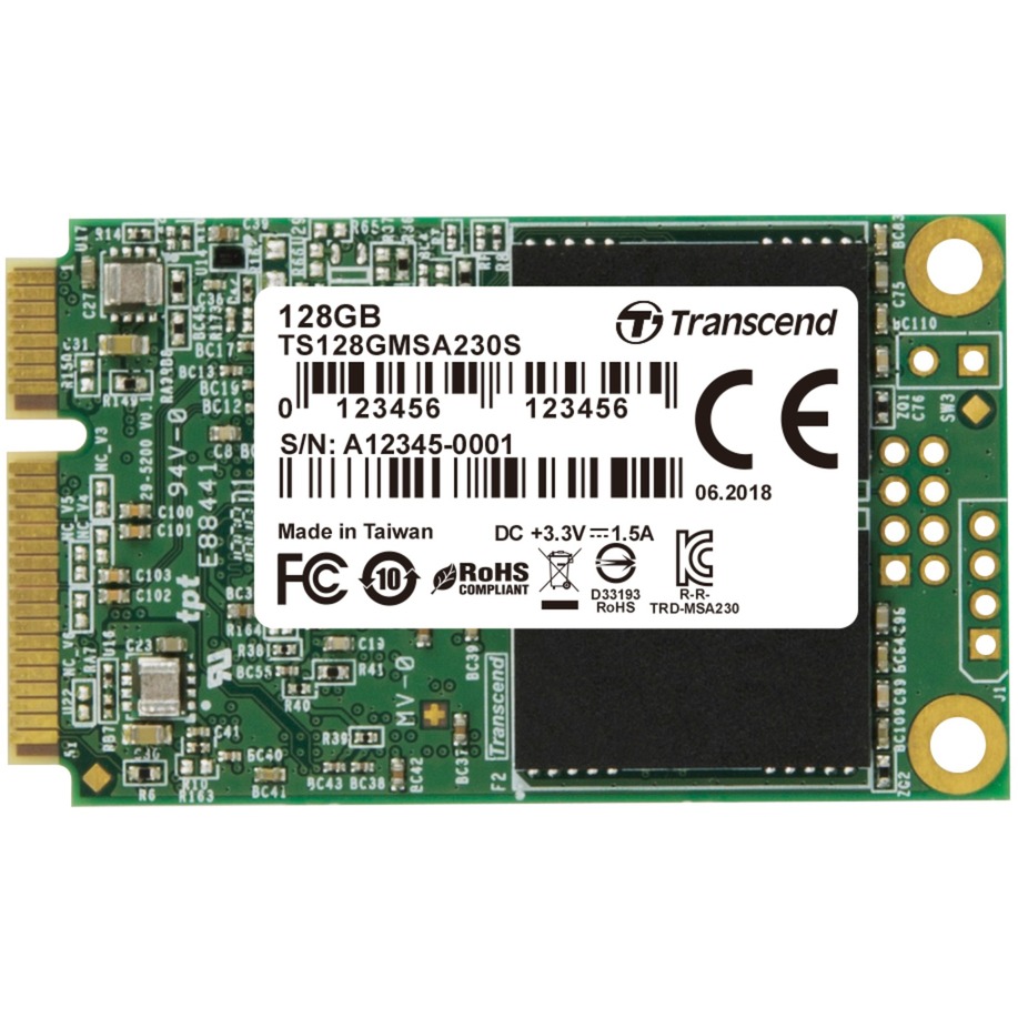 230S 128 GB mSATA, SSD von Transcend