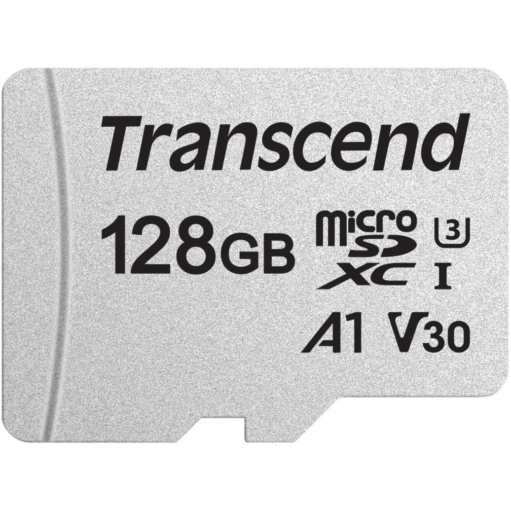 300S 128 GB microSDXC, Speicherkarte von Transcend