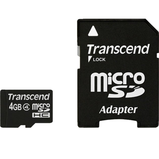 4 GB microSDHC Class, Speicherkarte von Transcend