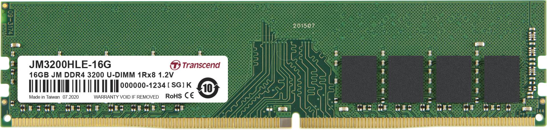 40TR1632-1022JM - 16 GB DDR4 3200 CL22 Transcend JetRam 40TR1632-1022JM - 16 GB DDR4 3200 CL22 Transcend JetRam von Transcend