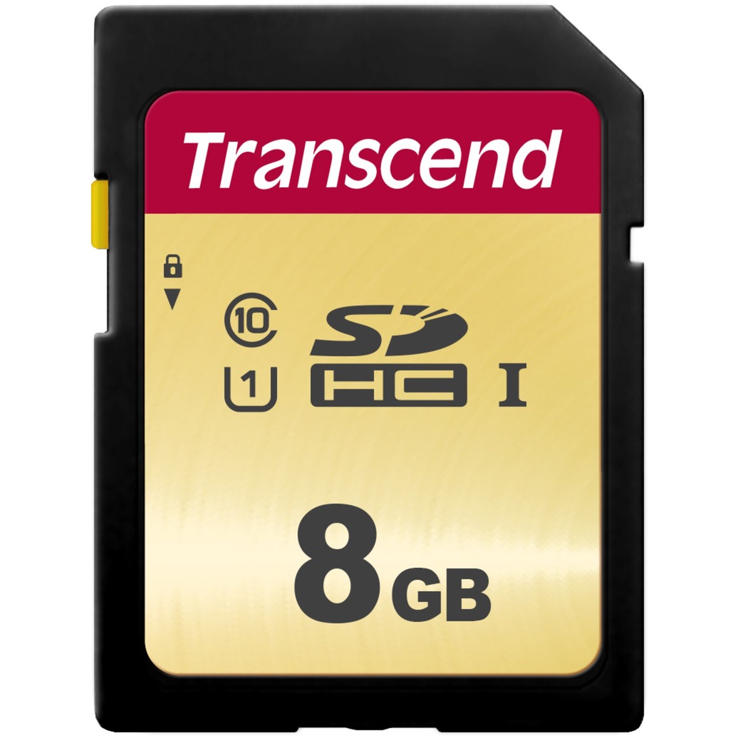 500S 8 GB SDHC, Speicherkarte von Transcend