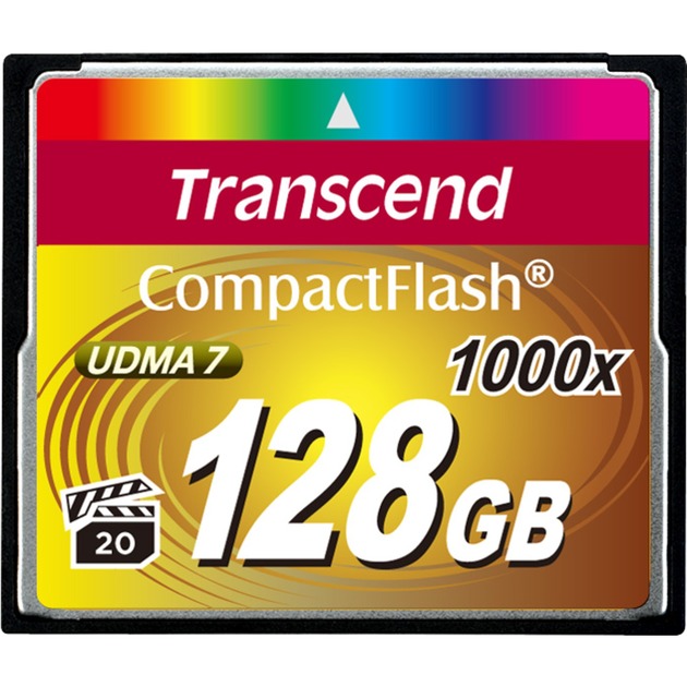 CompactFlash 1000 128 GB, Speicherkarte von Transcend