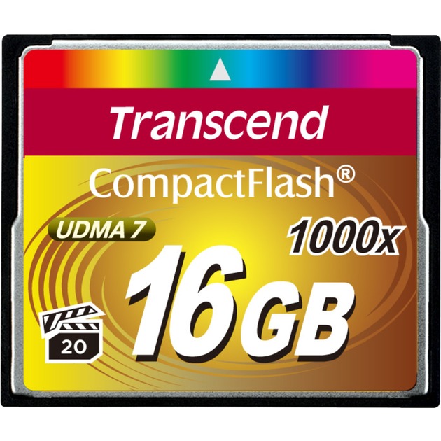 CompactFlash 1000 16 GB, Speicherkarte von Transcend