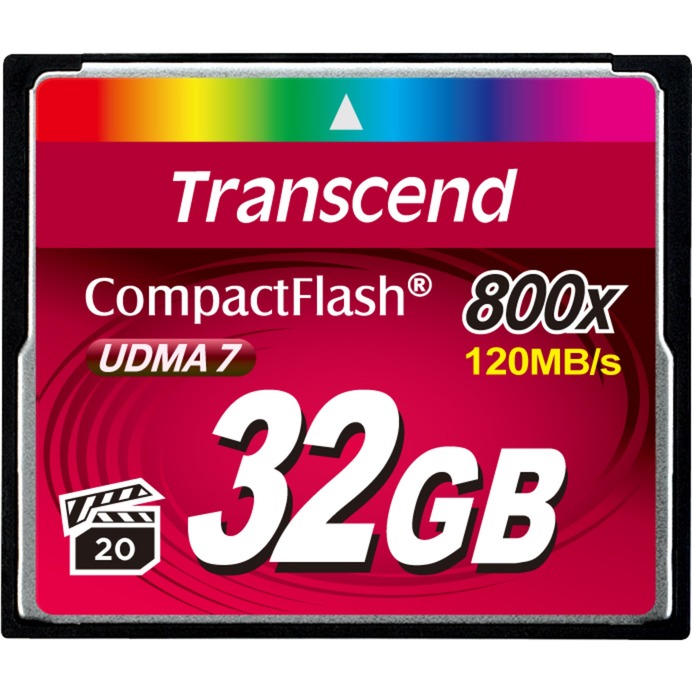 CompactFlash 800 32 GB, Speicherkarte von Transcend
