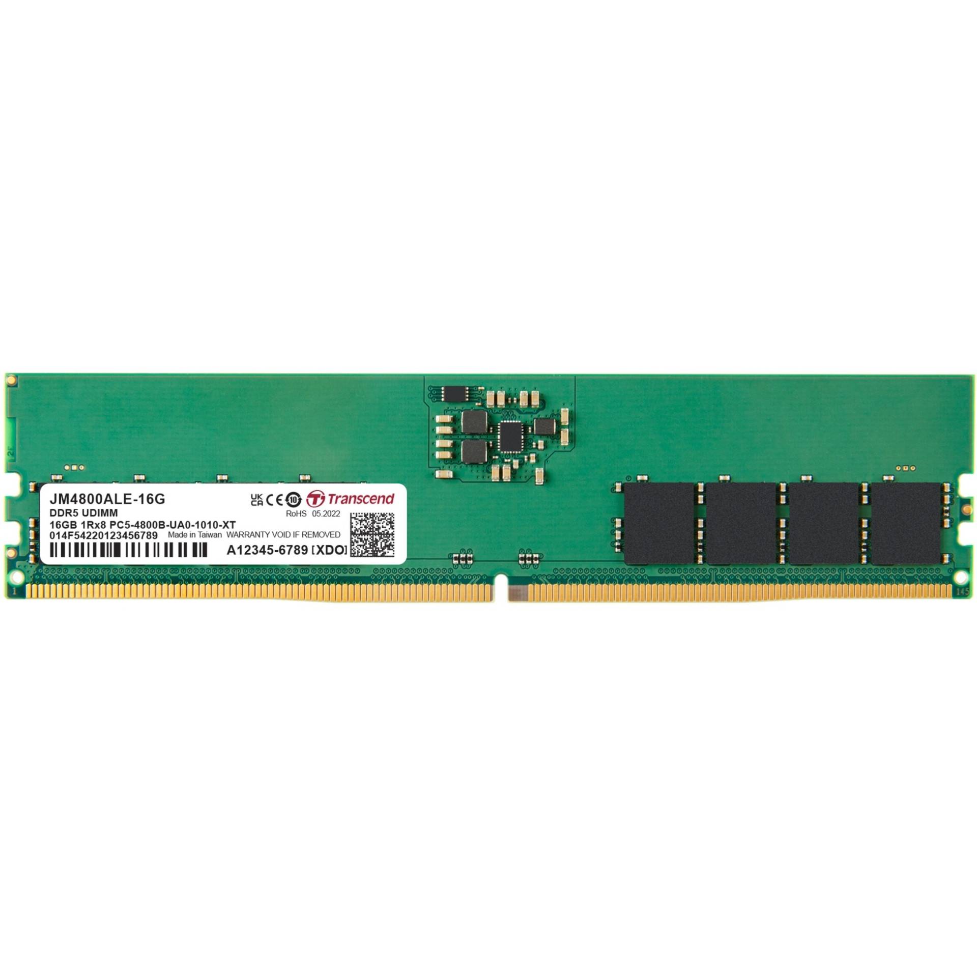 DIMM 16 GB DDR5-4800, Arbeitsspeicher von Transcend