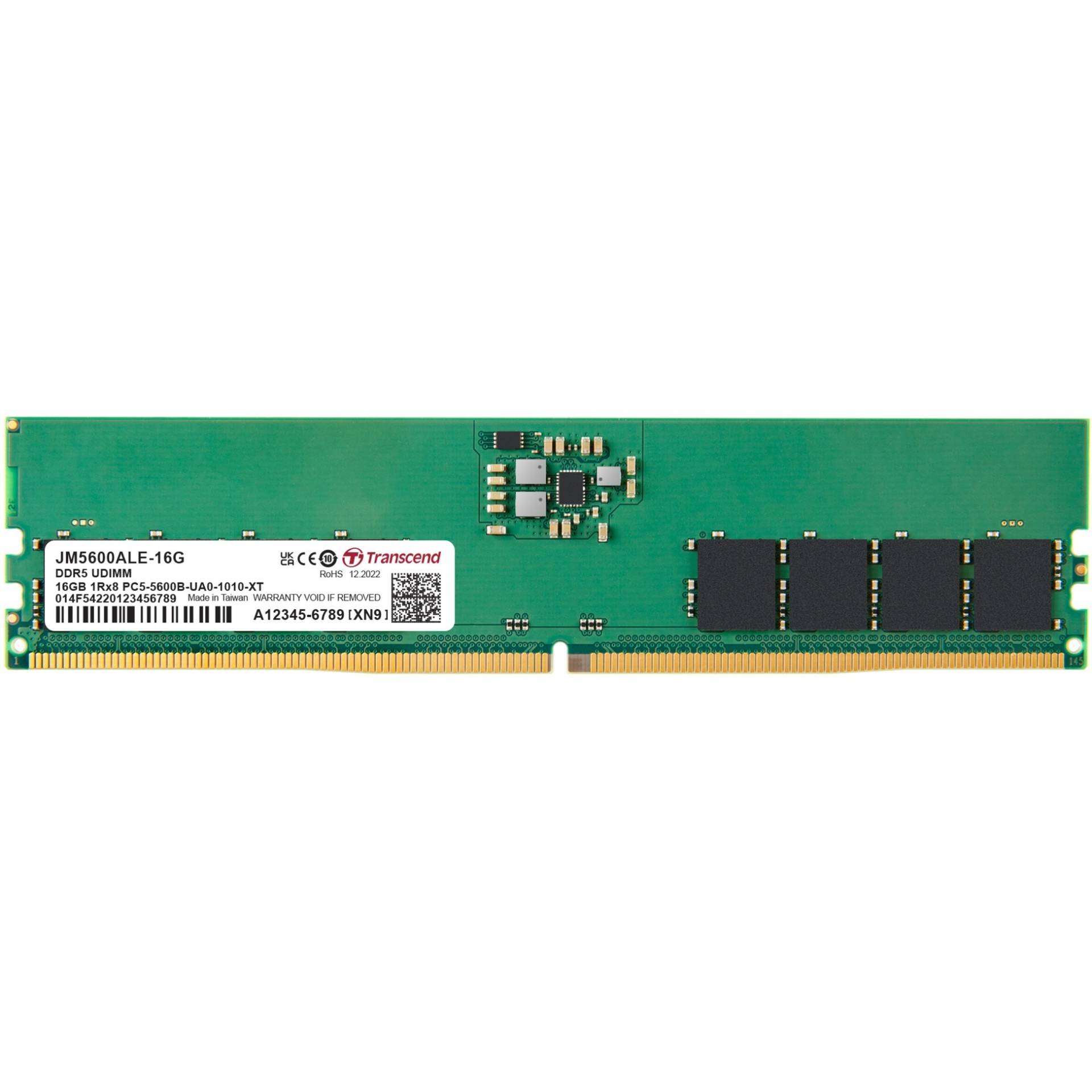 DIMM 16 GB DDR5-5600, Arbeitsspeicher von Transcend