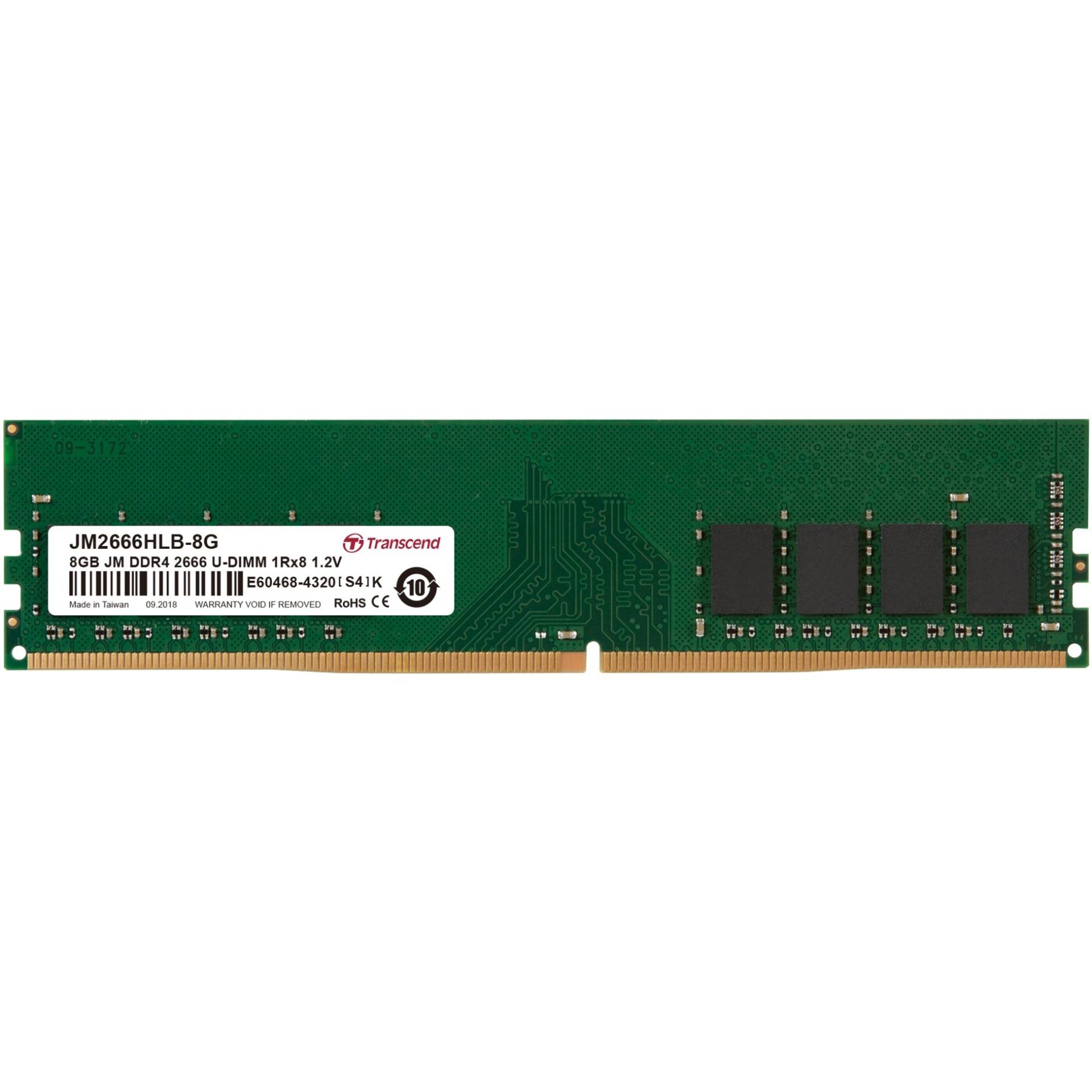 DIMM 8 GB DDR4-2666  , Arbeitsspeicher von Transcend