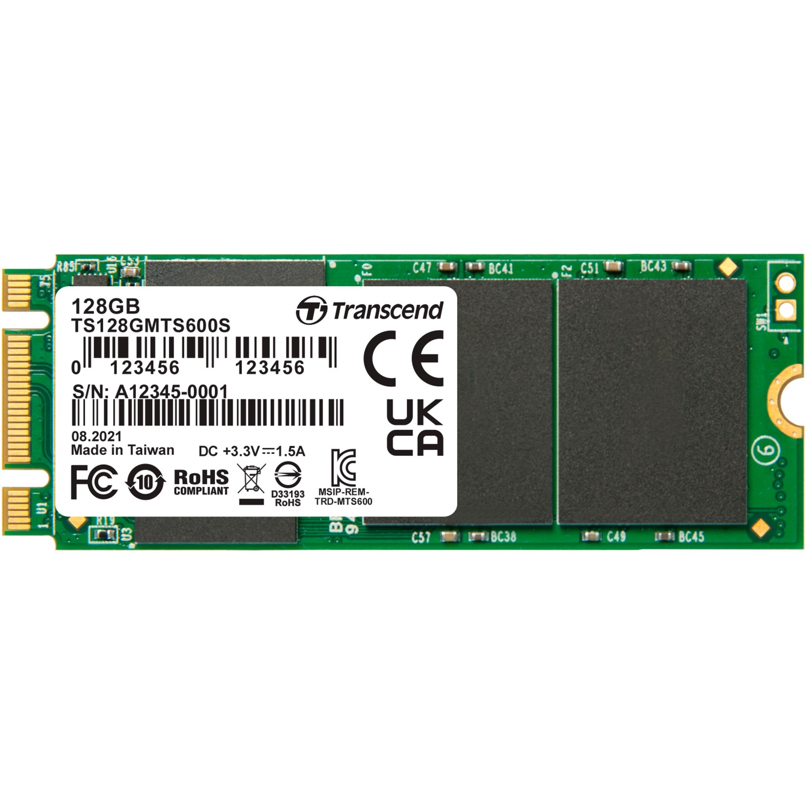 M.2 SSD 600S 128 GB von Transcend