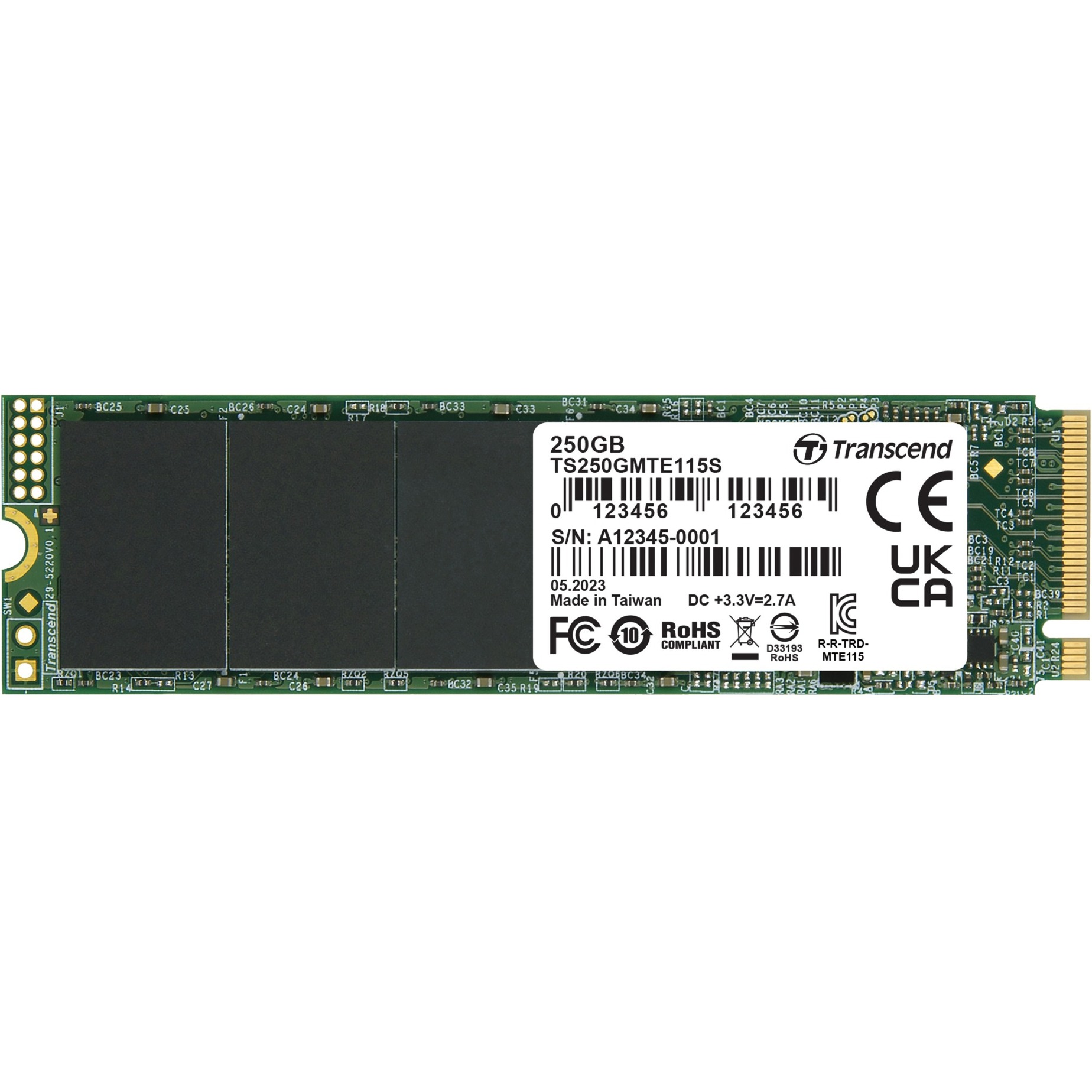 MTE115S 250 GB, SSD von Transcend
