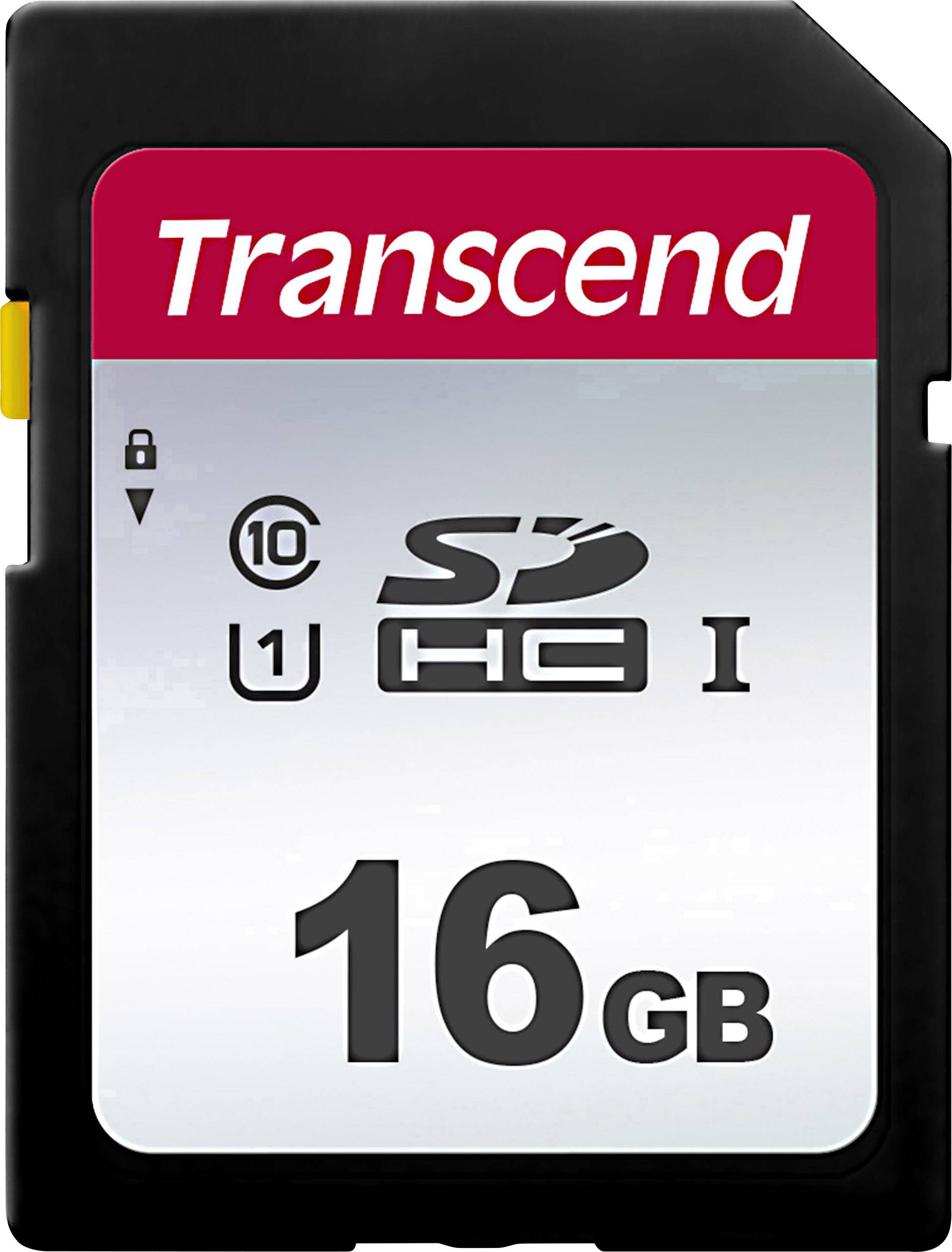 SD Card  16GB Transcend SDHC SDC300S 95/10 MB/s von Transcend