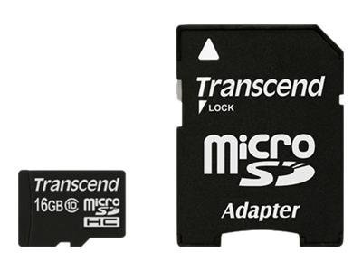 SD microSD Card 16GB Transcend SDHC Class10 w/adapter SD microSD Card 16GB Transcend SDHC Class10 w/adapter von Transcend