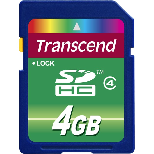 Secure Digital SDHC Card 4 GB, Speicherkarte von Transcend