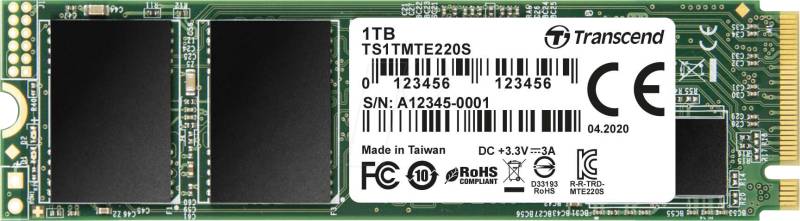 TS1TMTE220S - Transcend SSD220S, PCIe Gen3x4, 1 TB von Transcend
