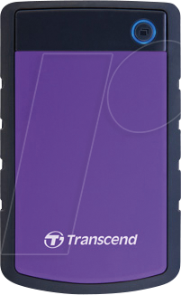 TS2TSJ25H3P - Transcend StoreJet H3, 2 TB, Anti-shock, lila von Transcend