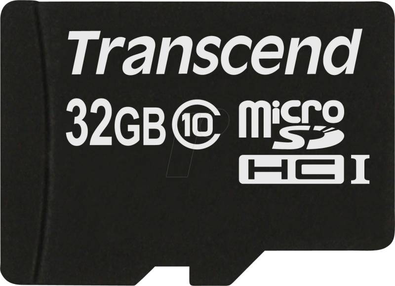 TS32GUSDC10 - MicroSDHC-Speicherkarte 32GB, Transcend, Class 10 von Transcend