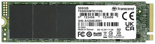 Transcend 110Q 500GB Interne M.2 PCIe NVMe SSD 2280 PCIe NVMe 3.0 x4 Retail TS500GMTE110Q von Transcend