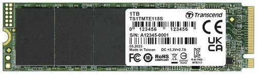 Transcend 115S 1TB Interne M.2 PCIe NVMe SSD 2280 PCIe NVMe 3.0 x4 Retail TS1TMTE115S Transcend 115S 1TB Interne M.2 PCIe NVMe SSD 2280 PCIe NVMe 3.0 x4 Retail TS1TMTE115S von Transcend