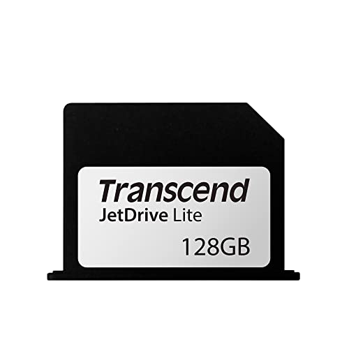 Transcend 128 GB JetDrive Lite extra Speicher-Erweiterungskarte für MacBook Pro (Retina) 15'', angepasst und abschließend mit dem Karten-Slot (Generation Ende 2013- Mitte 2015), TS128GJDL360 von Transcend