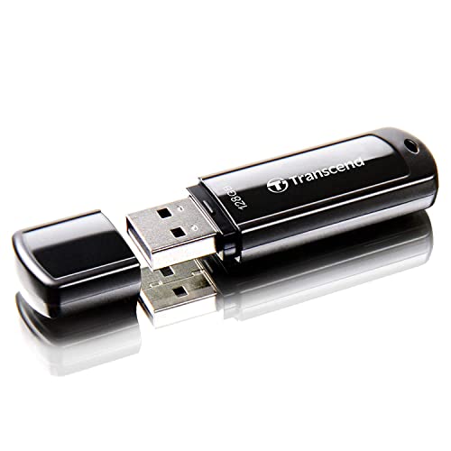 Transcend 128GB JetFlash 700 USB 3.1 Gen 1 USB Stick TS128GJF700, Schwarz von Transcend