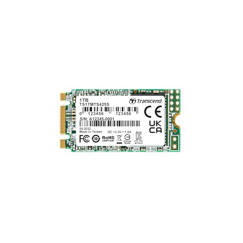 Transcend 1TB SATA III 6Gb/s 42 mm M.2 425S SSD Solid State Drive TS1TMTS425S Transcend 1TB SATA III 6Gb/s 42 mm M.2 425S SSD Solid State Drive TS1TMTS425S von Transcend