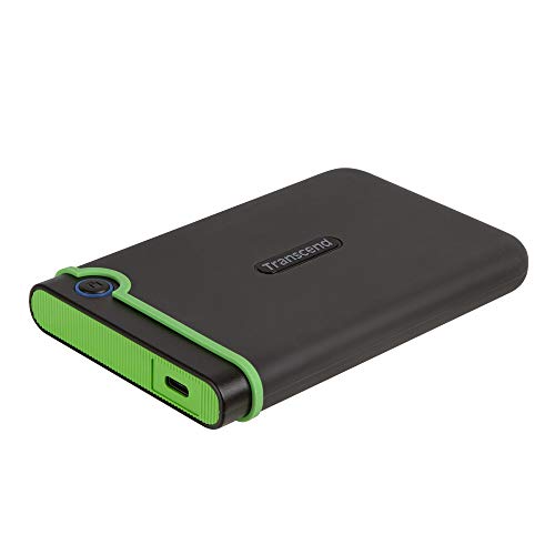 Transcend 2 TB USB Type-C Storejet 25M3C – 2, 5 Zoll Externe Festplatte Stoßfest Typ C TS2TSJ25M3C von Transcend