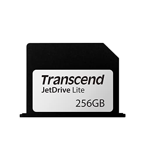 Transcend 256 GB JetDrive Lite extra Speicher-Erweiterungskarte für MacBook Pro (Retina) 15'', angepasst und abschließend mit dem Karten-Slot (Generation Ende 2013- Mitte 2015), TS256GJDL360 von Transcend