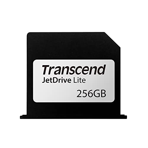 Transcend 256 GB JetDrive Lite extra Speicher-Erweiterungskarte für MacBook Pro (Retina) 15'', angepasst und abschließend mit dem Karten-Slot (Generation Mitte 2012- Anfang 2013), TS256GJDL350 von Transcend