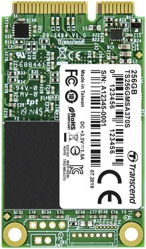 Transcend 256GB Interne mSATA SSD SATA 6 Gb/s Retail TS256GMSA370S von Transcend