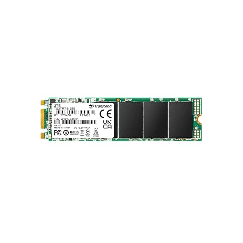 Transcend 2TB SATA III 6Gb/s MTS825S 80mm M.2 SSD 825S Solid State Drive TS2TMTS825S von Transcend