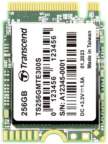 Transcend 300S 256GB Interne M.2 PCIe NVMe SSD 2230 PCIe NVMe 3.0 x4 Retail TS256GMTE300S von Transcend