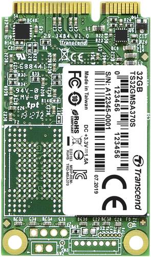 Transcend 32GB Interne mSATA SSD SATA 6 Gb/s Retail TS32GMSA370S von Transcend