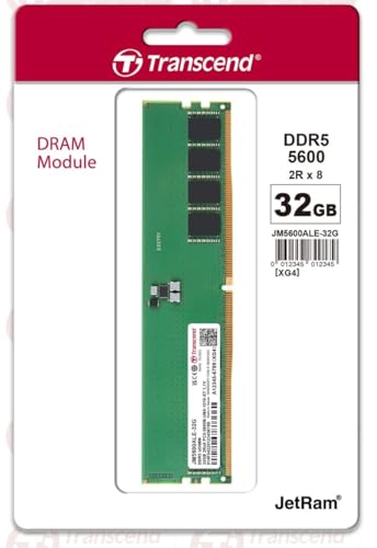 Transcend 32GB JM DDR5 5600 DIMM 2Rx8 - JM5600ALE-32G von Transcend