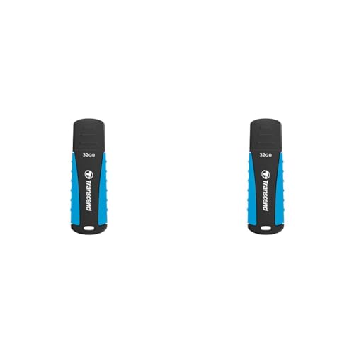 Transcend 32GB JetFlash 810 USB 3.1 Gen 1 USB Stick TS32GJF810, Blau (Packung mit 2) von Transcend